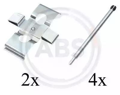 Комплектующие колодки дискового тормоза 1611Q A.B.S.