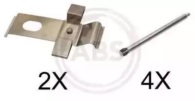 Комплектующие колодки дискового тормоза 1634Q A.B.S.