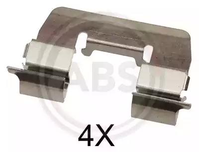 Комплектующие колодки дискового тормоза 1668Q A.B.S.