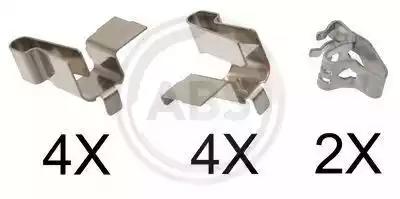 Комплектующие колодки дискового тормоза 1671Q A.B.S.