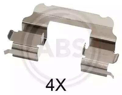 Комплект приладдя, накладка дискового гальма 1689Q A.B.S.