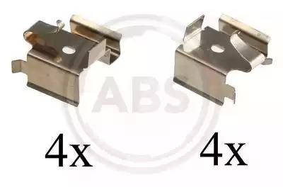 Комплектующие колодки дискового тормоза 1697Q A.B.S.