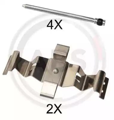 Комплектующие колодки дискового тормоза 1786Q A.B.S.