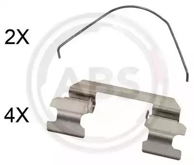 Комплектующие колодки дискового тормоза 1789Q A.B.S.