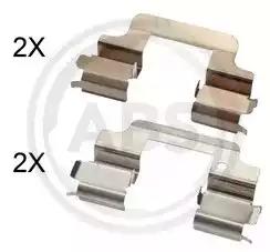 Комплектующие колодки дискового тормоза 1806Q A.B.S.