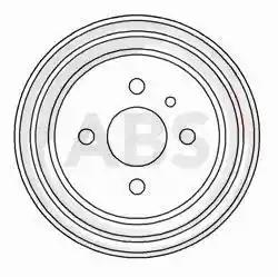 Гальмівний барабан задн. passat 93-96 2373S A.B.S.