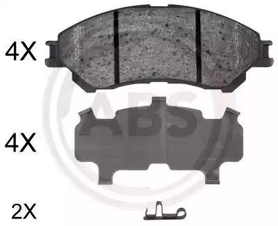 Колодка гальм. диск. suzuk sx4 s-cross 13 передня. вир-во abs 35031 A.B.S.
