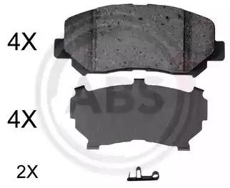 Колодка гальм. диск. передн. вир-во abs 35057 A.B.S.