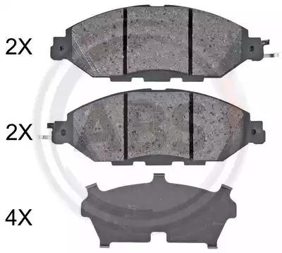 Klocki hamulc. nissan pathfinder 13- 35130 A.B.S.