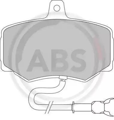 Комплект тормозных колодок дисковый тормоз 365681 A.B.S.