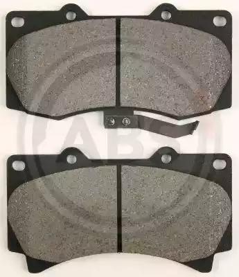 Комплект тормозных колодок дисковый тормоз 37639 A.B.S.