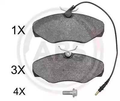 Комплект гальмівних колодок 37874 A.B.S.