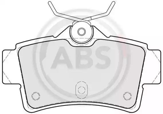 Комплект тормозных колодок дисковый тормоз 38627 A.B.S.