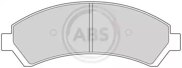 Комплект гальмівних накладок, дискове гальмо 38726 A.B.S.