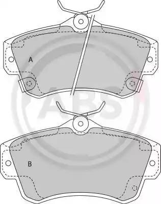 Гальмівні колодки дискові 1 к-т 38841 A.B.S.