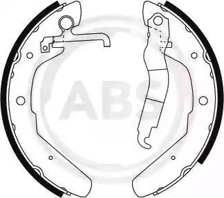 Гальмівні колодки зад. transporter/multivan/vanagon/caravelle/campmobile 79-92 8801 A.B.S.