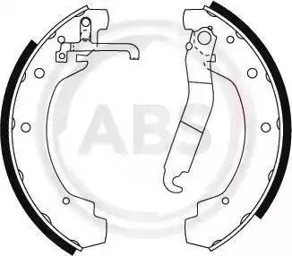Комплект гальмівних колодок 8811 A.B.S.