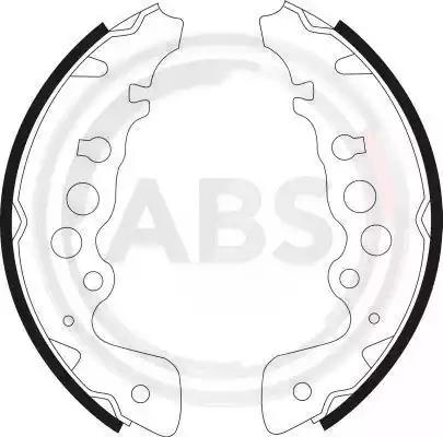 Гальмівні колодки зад. grand escudo/grand vitara 98-11 9052 A.B.S.