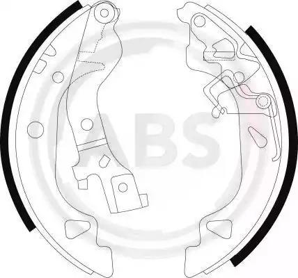 Комплект тормозных колодок 9075 A.B.S.