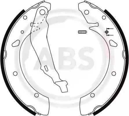 Комплект тормозных колодок 9076 A.B.S.