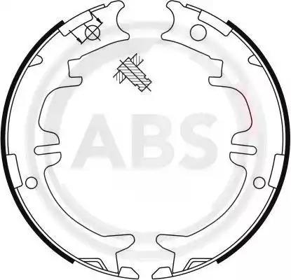 Колодки ручного гальма lexus rx/is/gs 93-08 avensis/previa/rav4 90-06 9114 A.B.S.