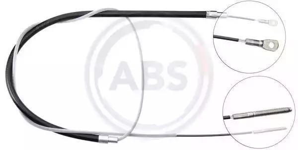 Трос ручного гальма зад. bmw 5 e34 87- л=пр 1755/610 K10256 A.B.S.