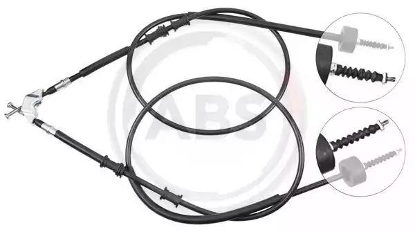 Трос ручного гальма зад. astra g 98- диск 1593/1400x2 bosch K12046 A.B.S.