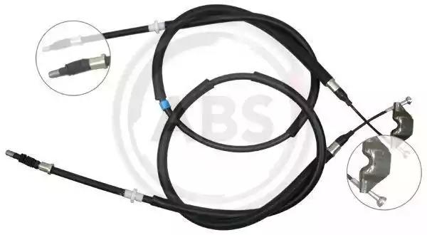 Трос ручного гальма зад. astra h 04- барабан 1326/1156+1293/1085 K12795 A.B.S.