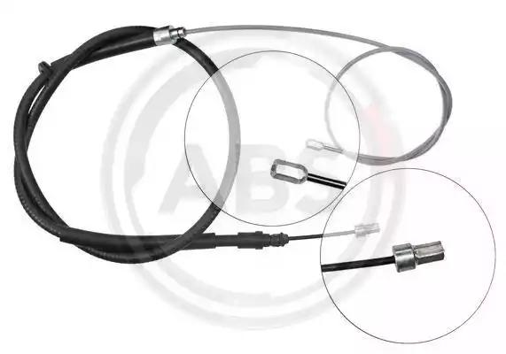 Трос ручного гальма зад. megane iii/laguna iii 07- л=пр. диск 1883/1062 K13616 A.B.S.
