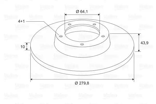 Гальмівний диск 197663 VALEO