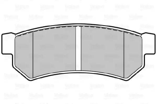 Гальмівні колодки дискові chevrolet lacetti/nubira 14-20 r 05-11 301343 VALEO