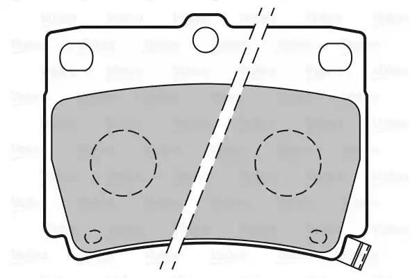 Гальмівні колодки дискові mitsubishi pajerosport 25-30 98 301778 VALEO