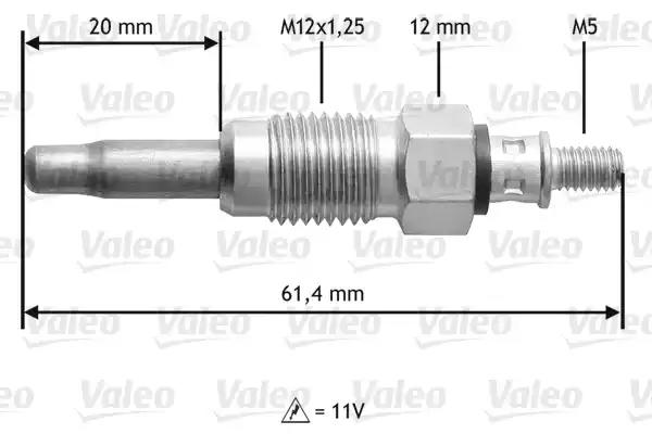Свічка розжарювання 345108 VALEO