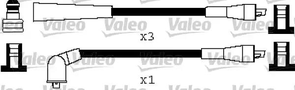 Комплект проводов зажигания 346536 VALEO