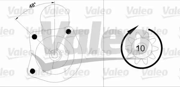 Стартер 433340 VALEO