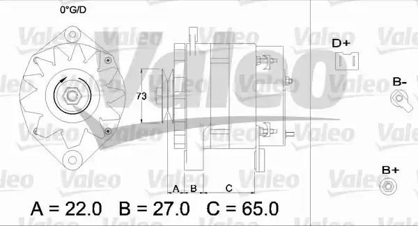 Генератор 433466 VALEO