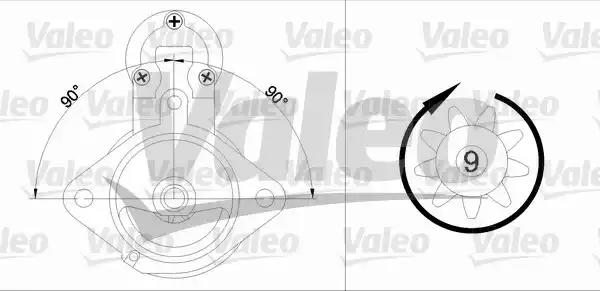 Стартер 436040 VALEO