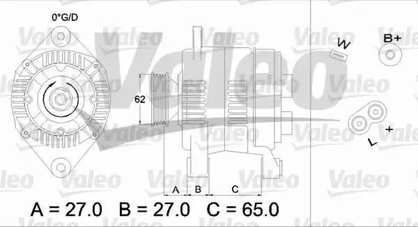 Генератор 436280 VALEO