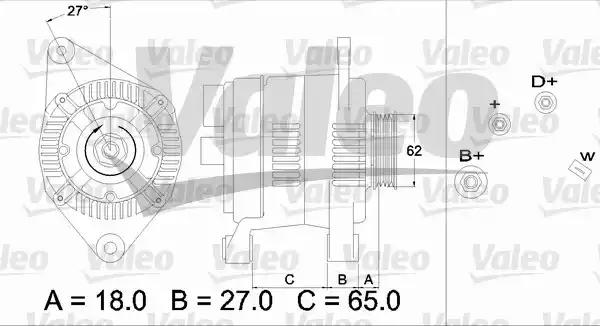 Генератор 436468 VALEO