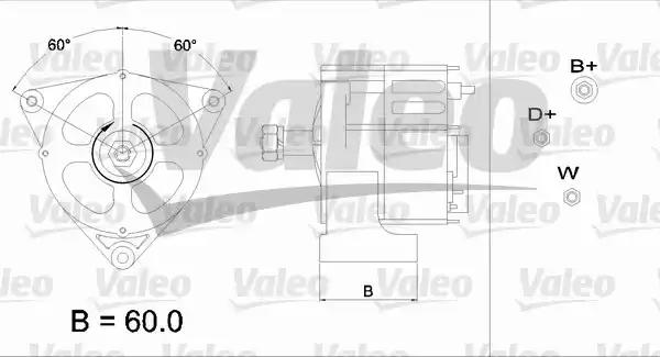 Генератор 436589 VALEO