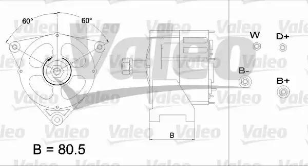 Генератор 436591 VALEO