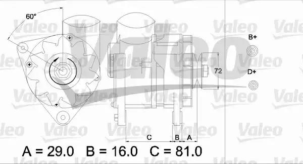 Генератор 436622 VALEO