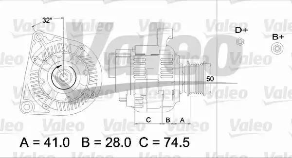 Генератор 436700 VALEO