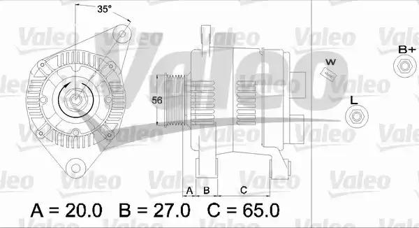 Генератор 436735 VALEO