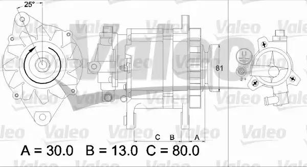 Генератор 437135 VALEO