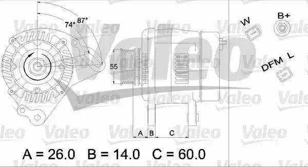 Генератор 437172 VALEO