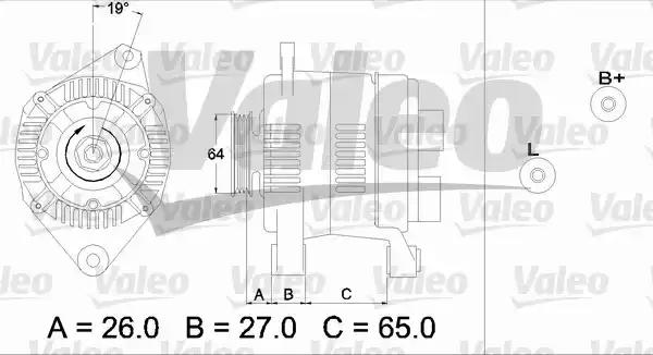 Генератор 437205 VALEO