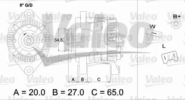 Генератор 437329 VALEO