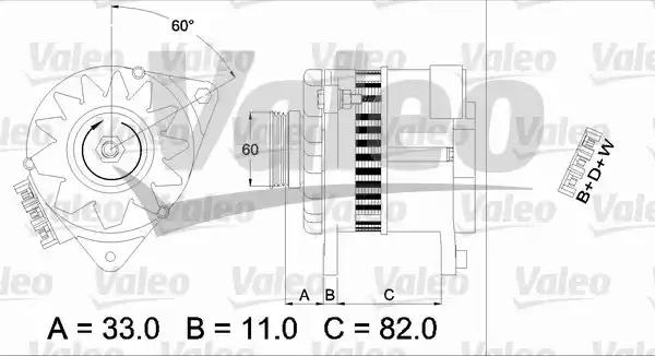 Генератор 437378 VALEO
