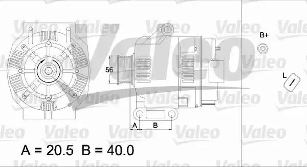 Генератор 437393 VALEO